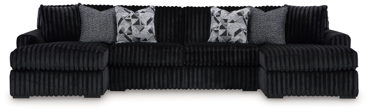 Midnight-Madness - 4 Piece Sectional Set