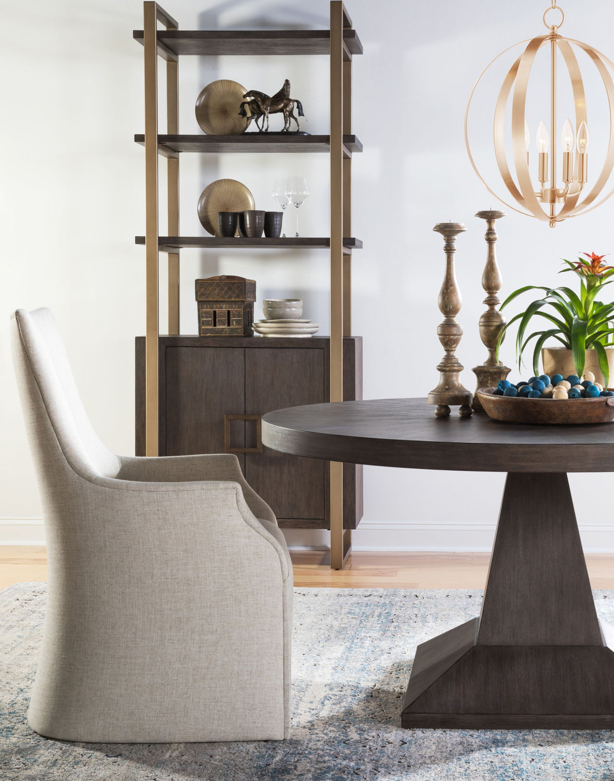 Cohesion Program - Chronicle Round Dining Table - Dark Brown