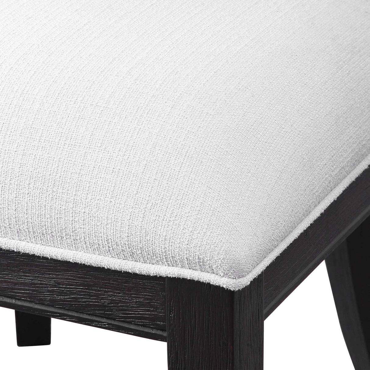 Idris - Armless Chair - White & Black