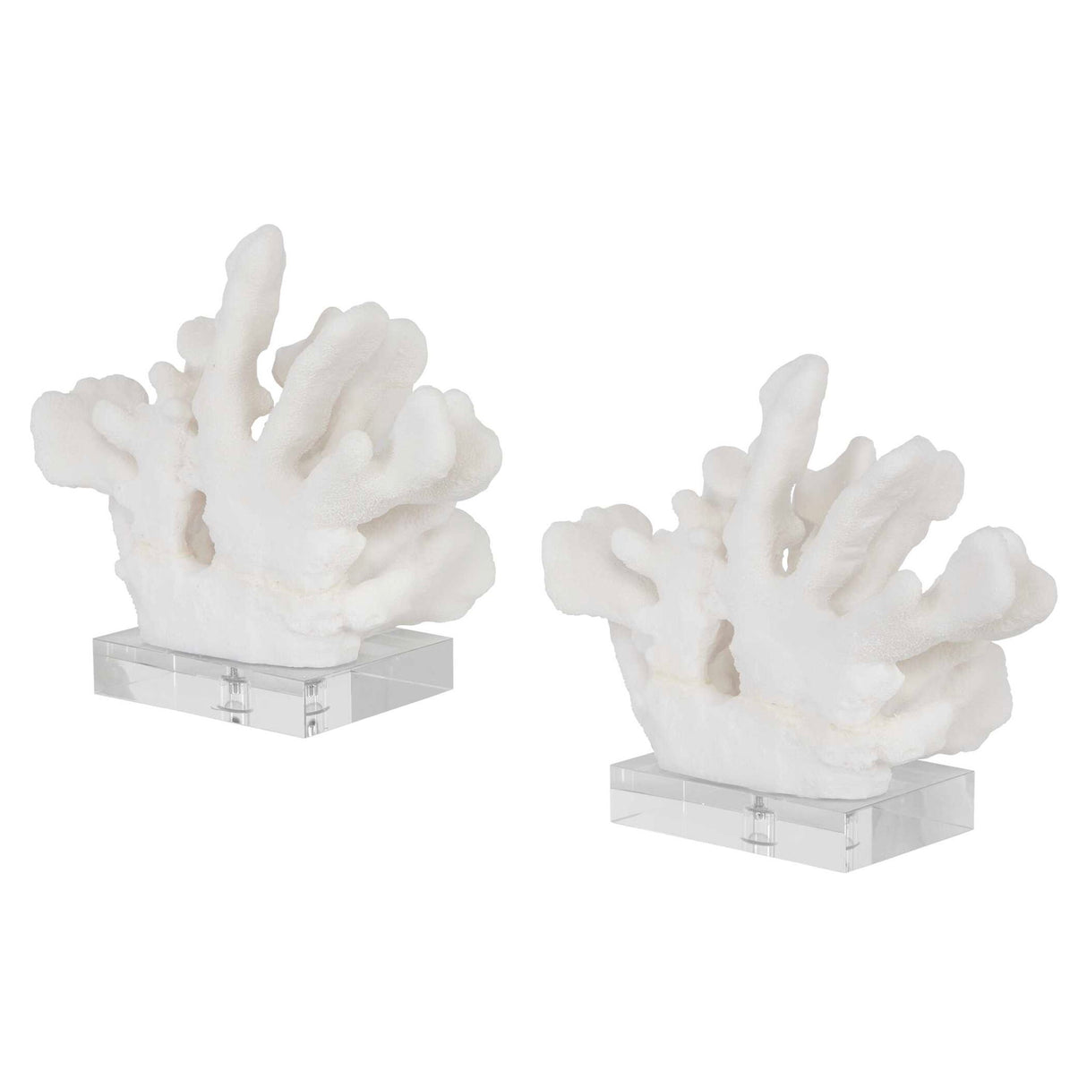 Charbel - Bookends, Set Of 2 - White