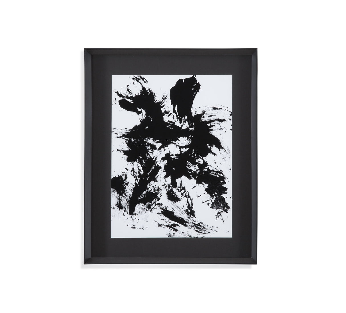 Expressive Abstract II Framed Print - Black
