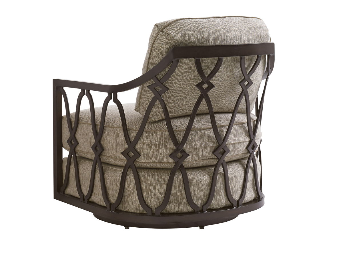 Royal Kahala Black Sands - Swivel Chair - Dark Brown