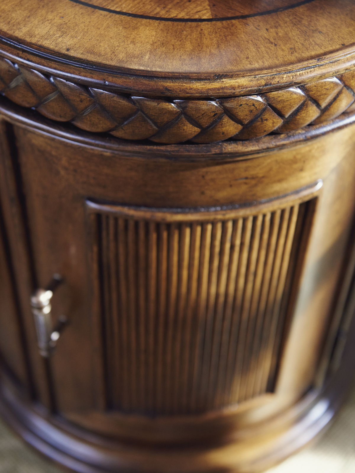 Bali Hai - Belize Round End Table - Dark Brown