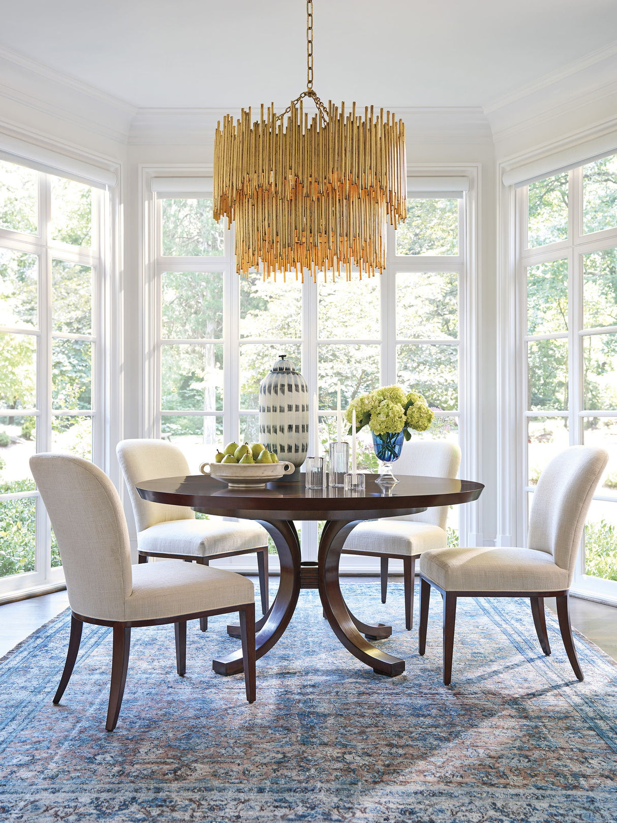 Rendezvous - Warwick Round Dining Table - Dark Brown