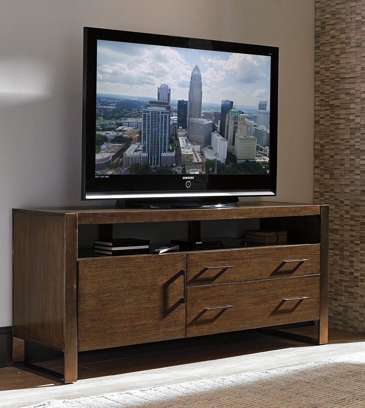 Cross Effect - Paramount Media Console - Dark Brown