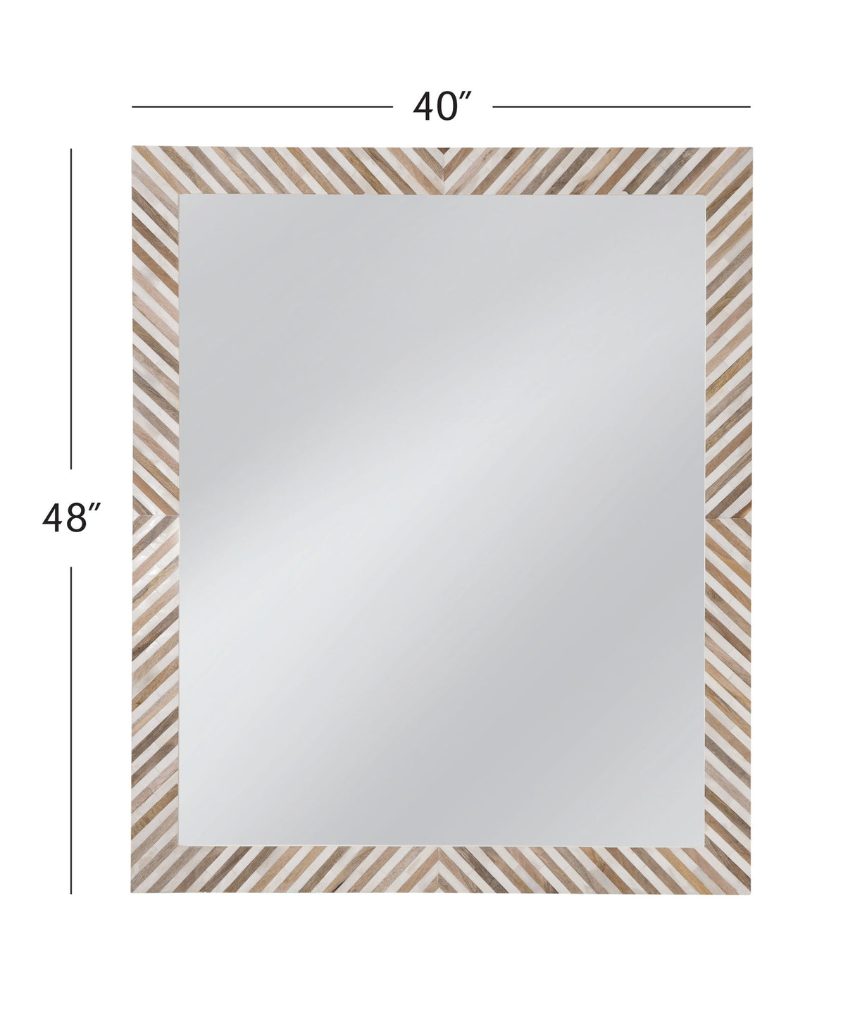 Karl - Wall Mirror - Natural / Cream