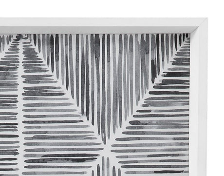 Vibrato - Framed Print (Set of 4) - Gray