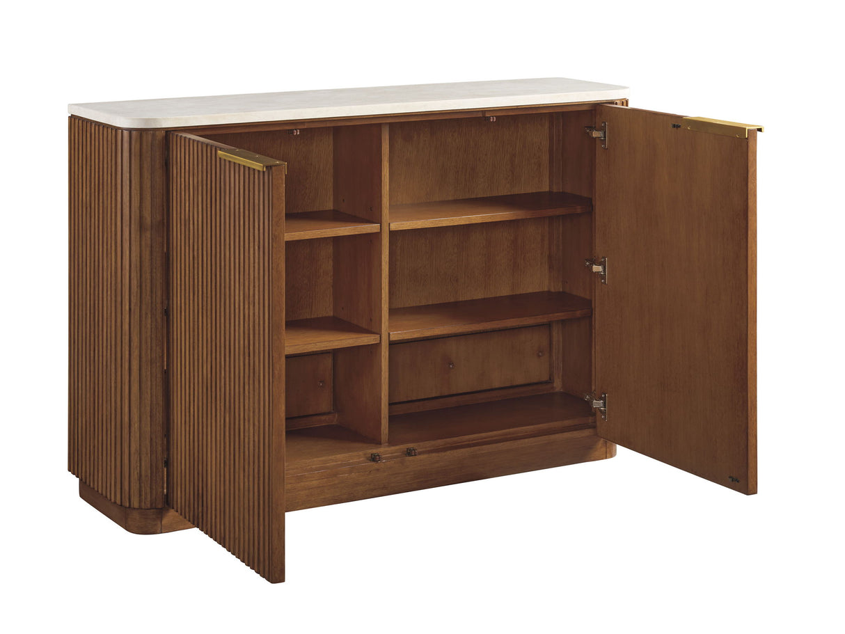 La Costa - Avenida Hall Chest - Dark Brown / Beige