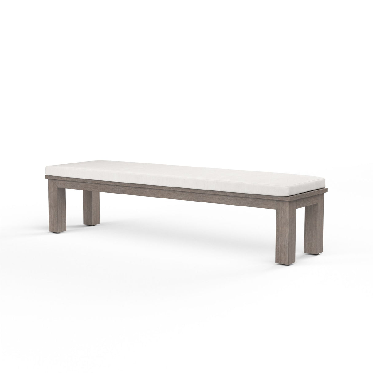Laguna - Dining Bench, No Welt - Canvas Flax / Gray