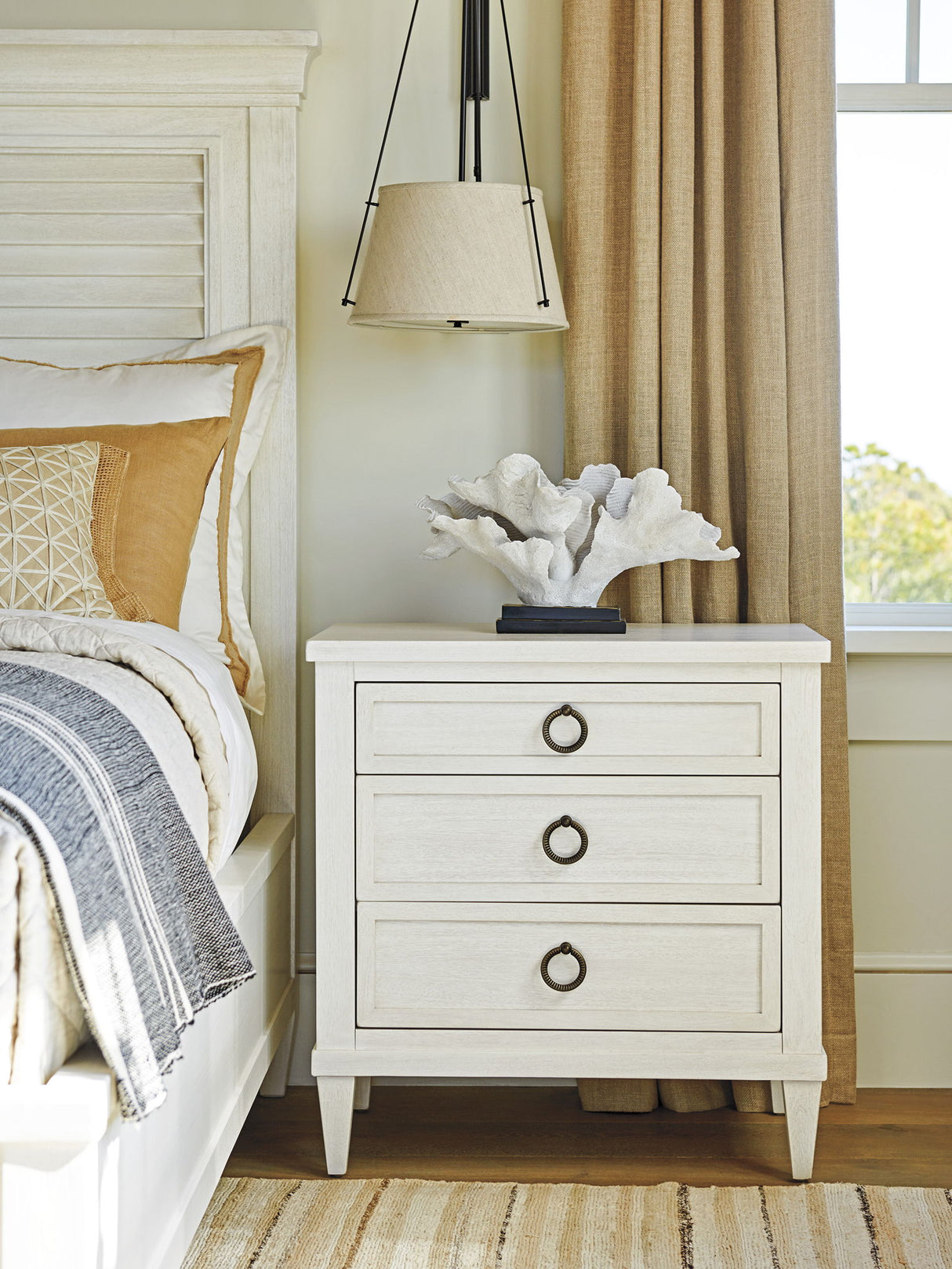 Ocean Breeze - Bonita Nightstand - White