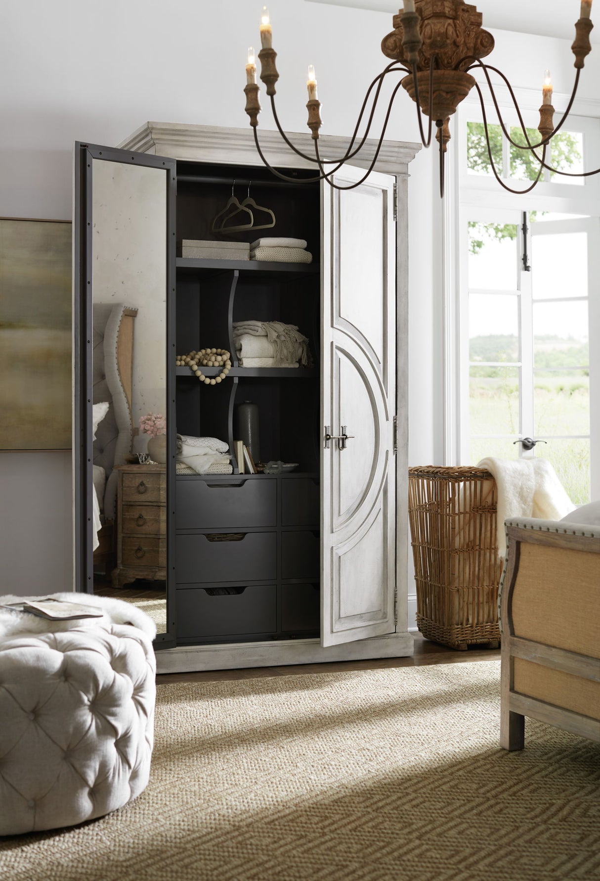 Boheme - Bilzen Wardrobe - Pearl Silver