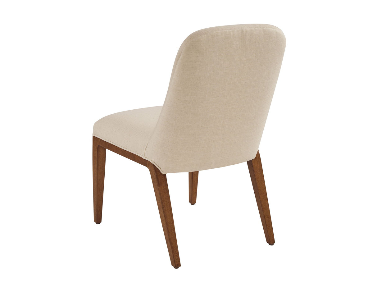 La Costa - Seacove Upholstered Side Chair - Beige / Dark Brown