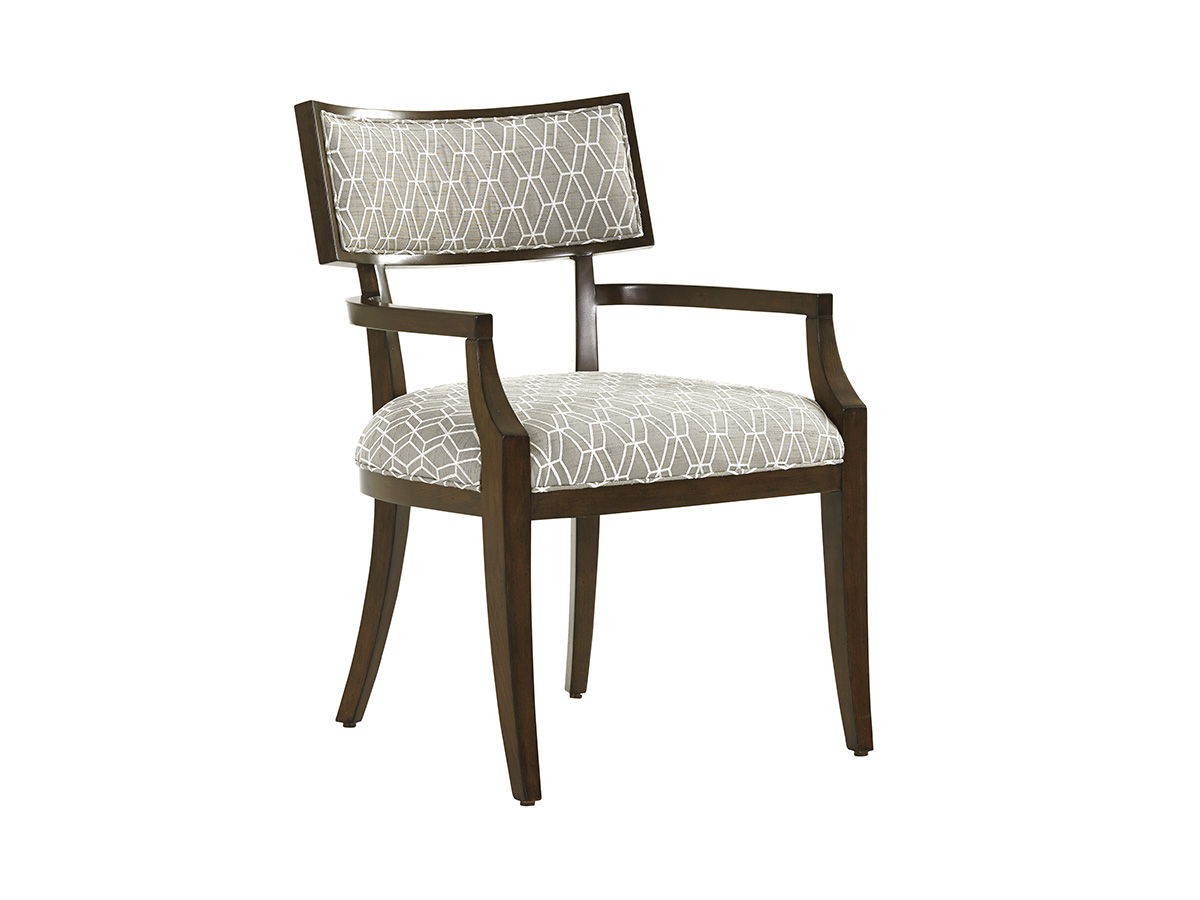 Macarthur Park - Whittier Arm Chair - Dark Brown / Pearl Silver