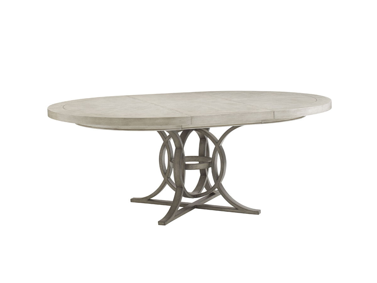 Oyster Bay - Calerton Round Dining Table - Pearl Silver