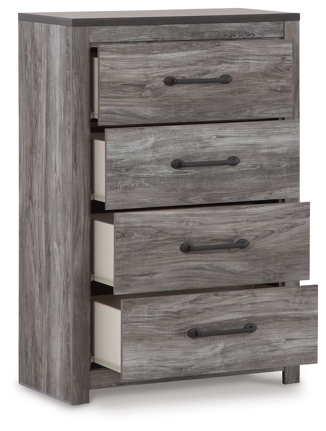 Bronyan - Four Drawer Chest - Dark Gray