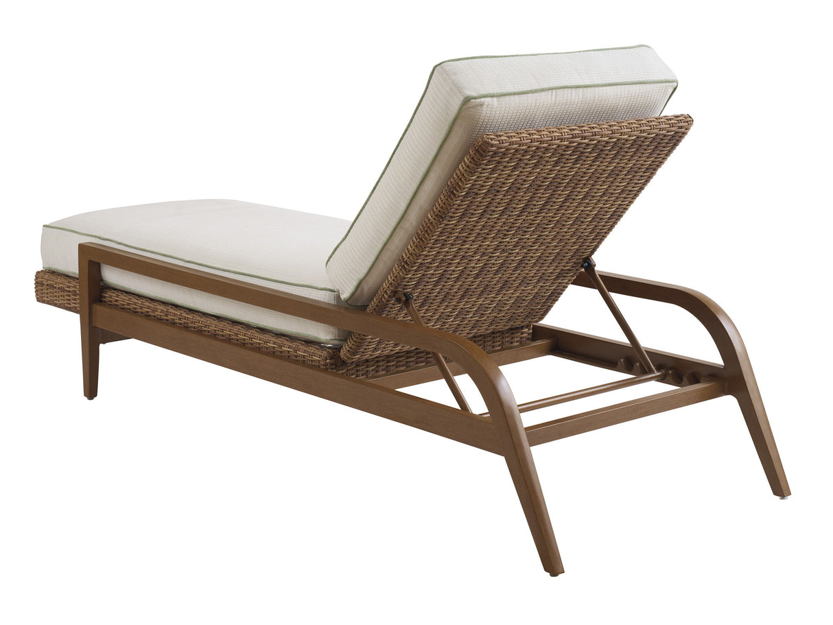 Palm Desert Poolside - Chaise - Dark Brown / White