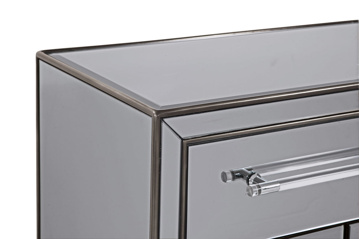 Trevor - Chairside Chest - Gray