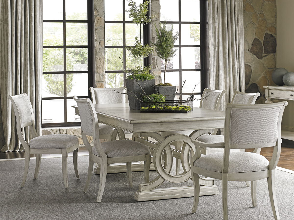 Oyster Bay - Montauk Rectangular Dining Table - Pearl Silver