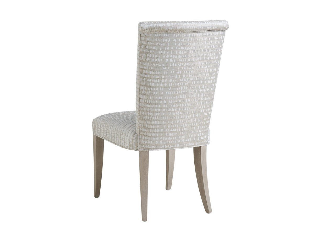 Malibu - Serra Upholstered Side Chair - Pearl Silver