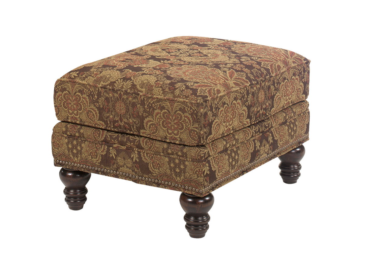 Lexington Upholstery - Micah Ottoman - Dark Brown