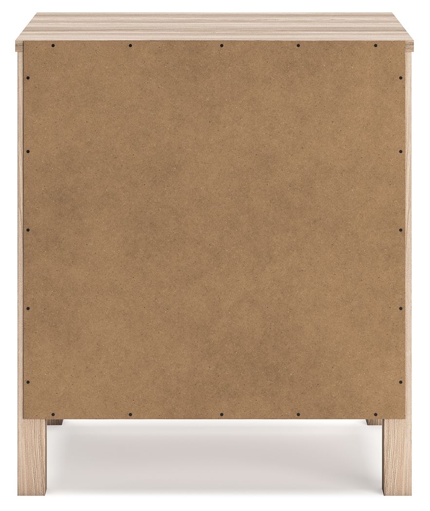 Battelle - Two Drawer Night Stand - Tan