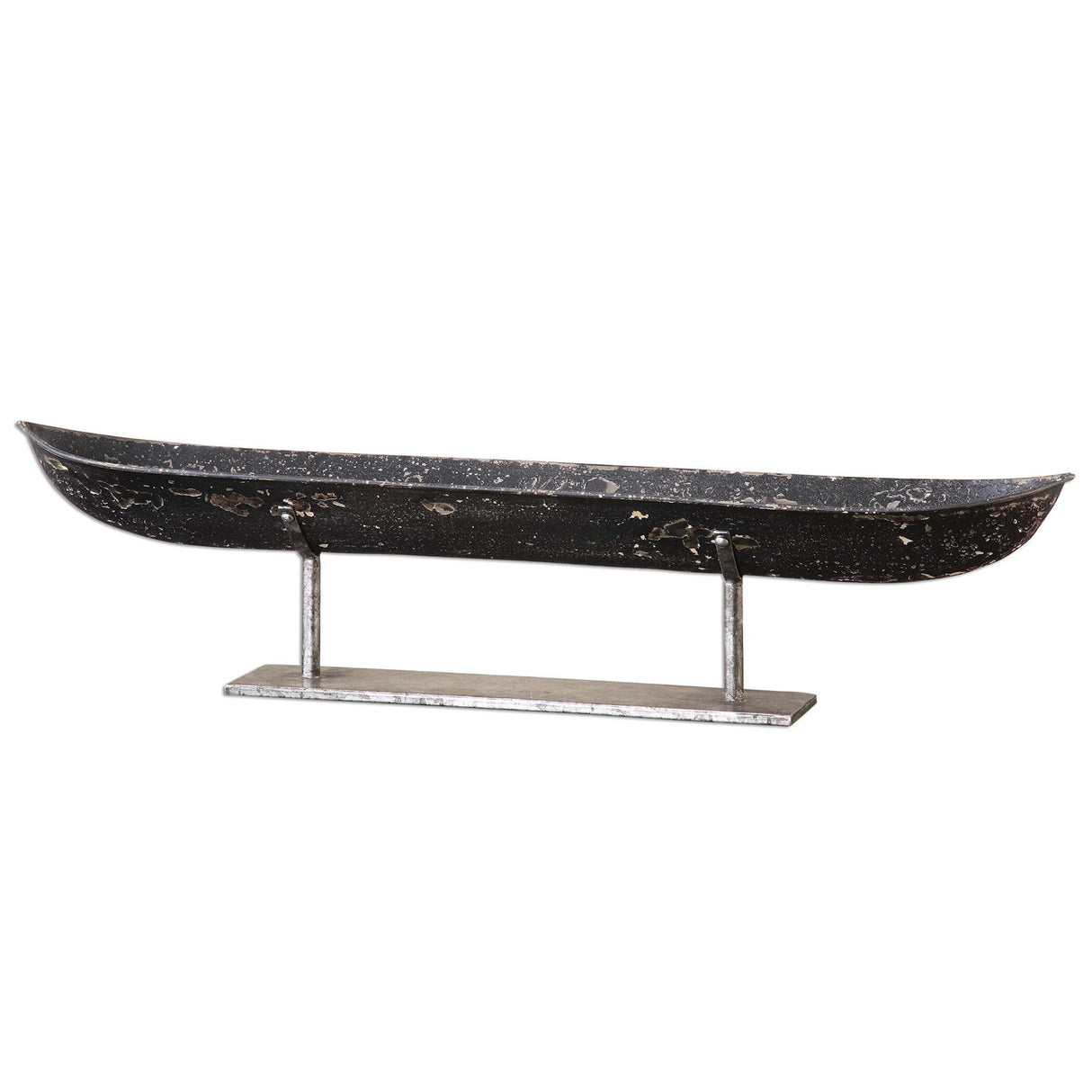 River Boat - Sculpture - Black