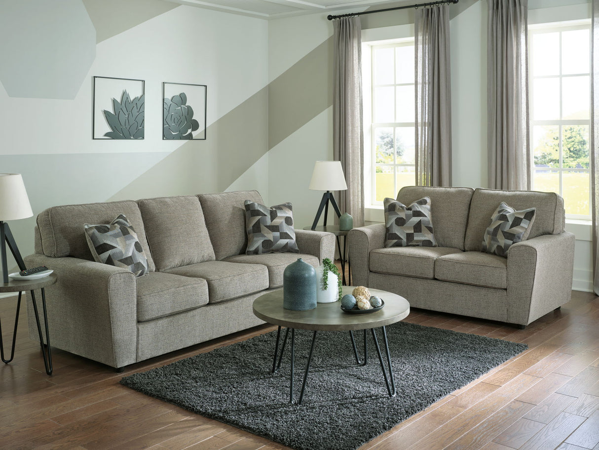 Cascilla - 2 Pc. - Sofa, Loveseat - Pewter