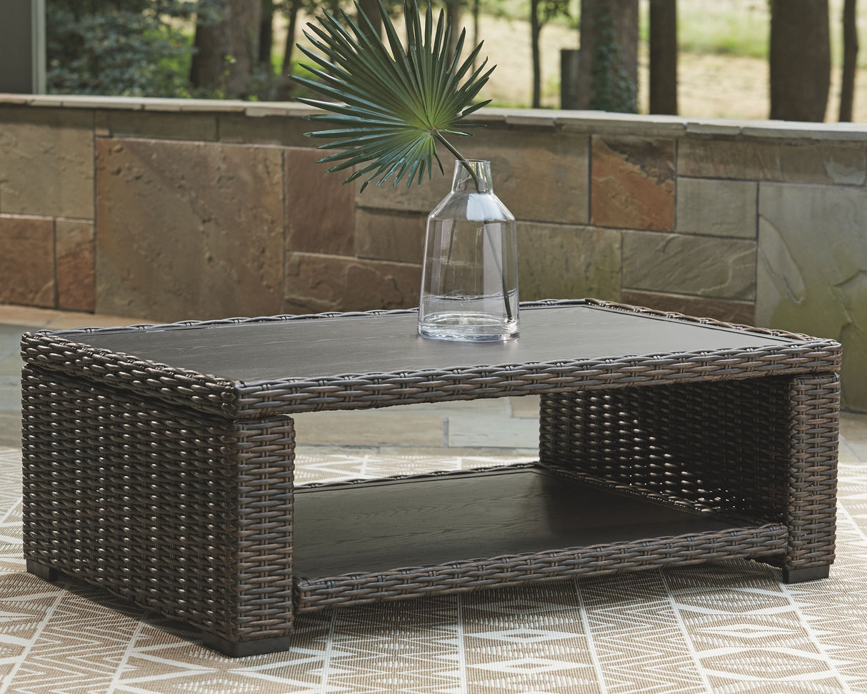 Wallis Sands  - Brown - Rectangular Cocktail Table
