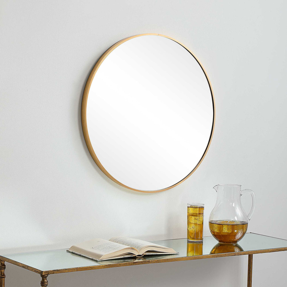 Plain Mirror - Brushed Gold
