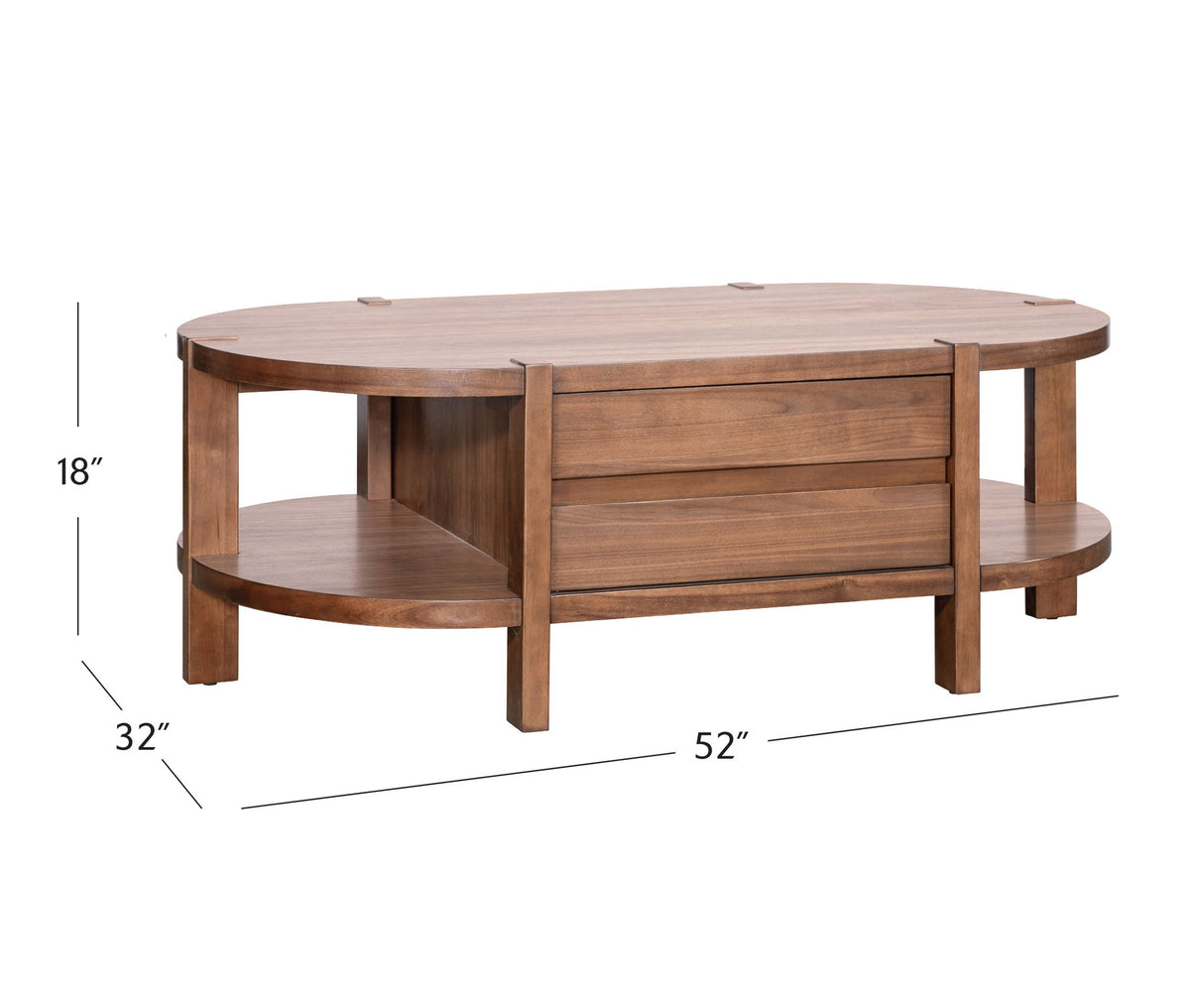 Winston - Cocktail Table - Warm Walnut