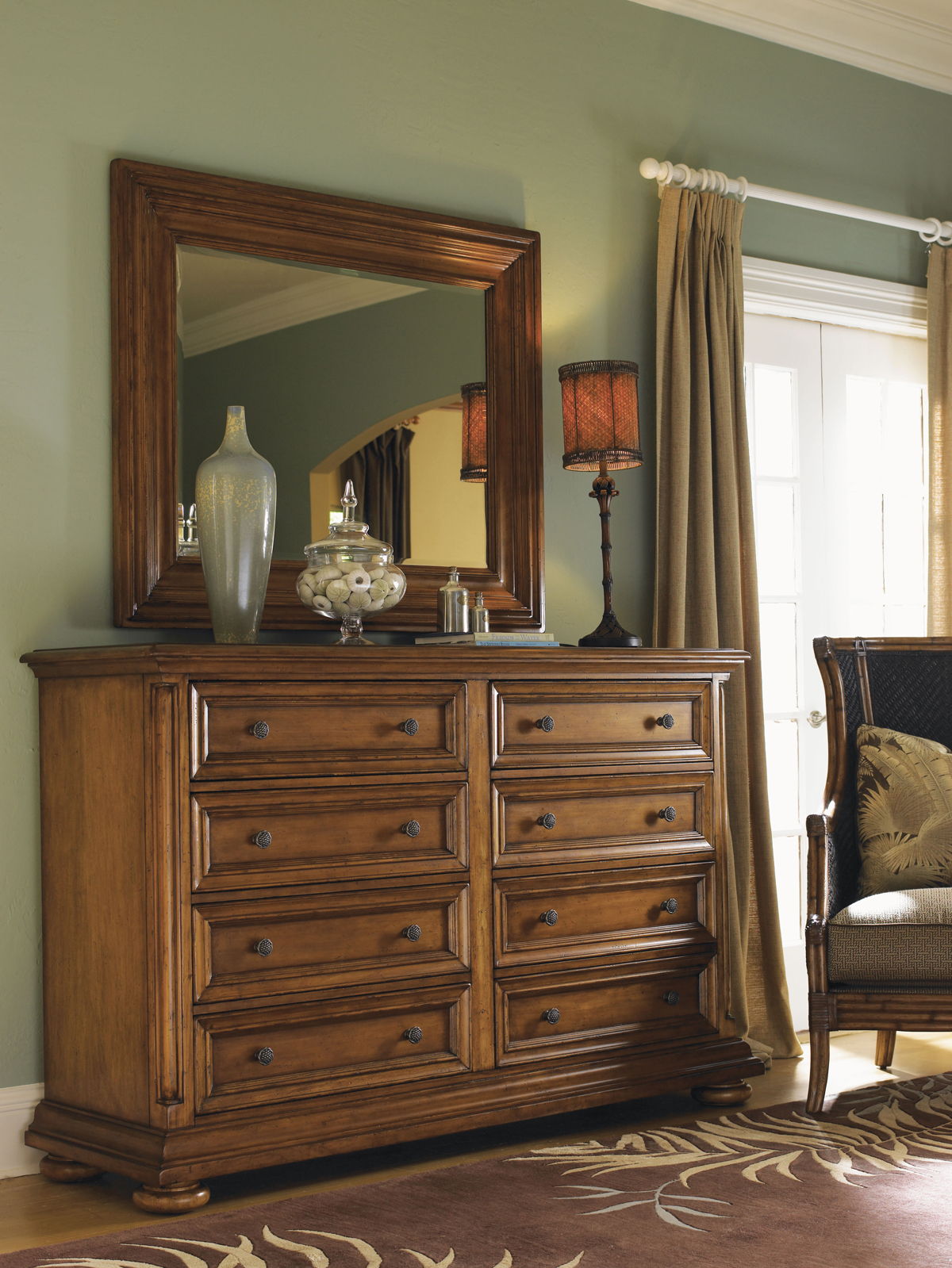 Island Estate - Martinique Double Dresser - Dark Brown