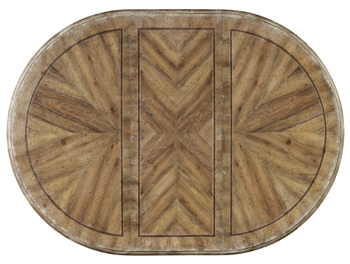 Chatelet - Round Dining Table With One 20" Leaf - Paris Vintage