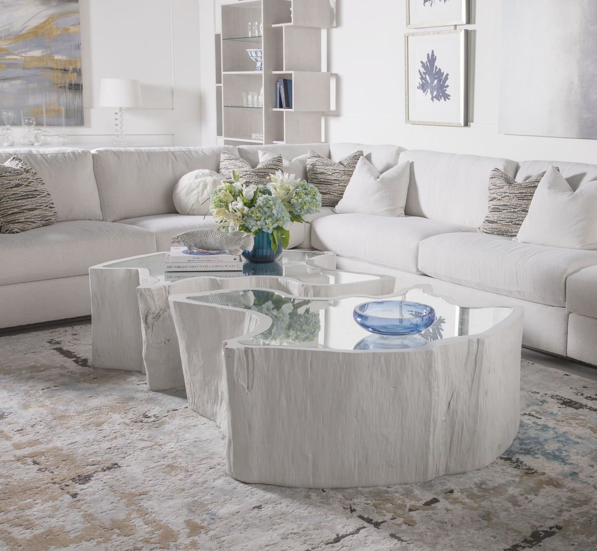 Signature Designs - Capitola Asymmetrical Cocktail Table - White