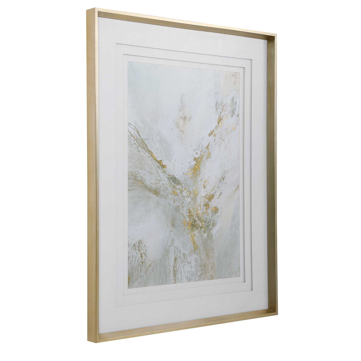 Ethos - Framed Abstract Print - Gold