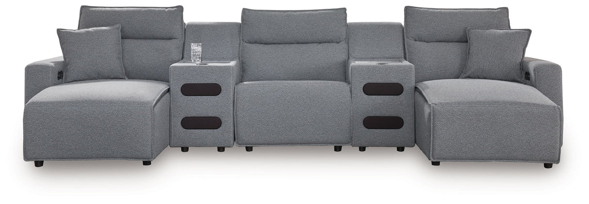 ModMax II - Salt And Pepper - Reclining Sectional