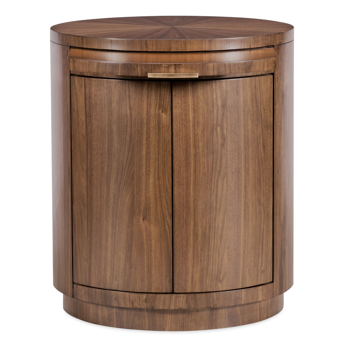 Eleana - Round Nightstand - Medium Wood