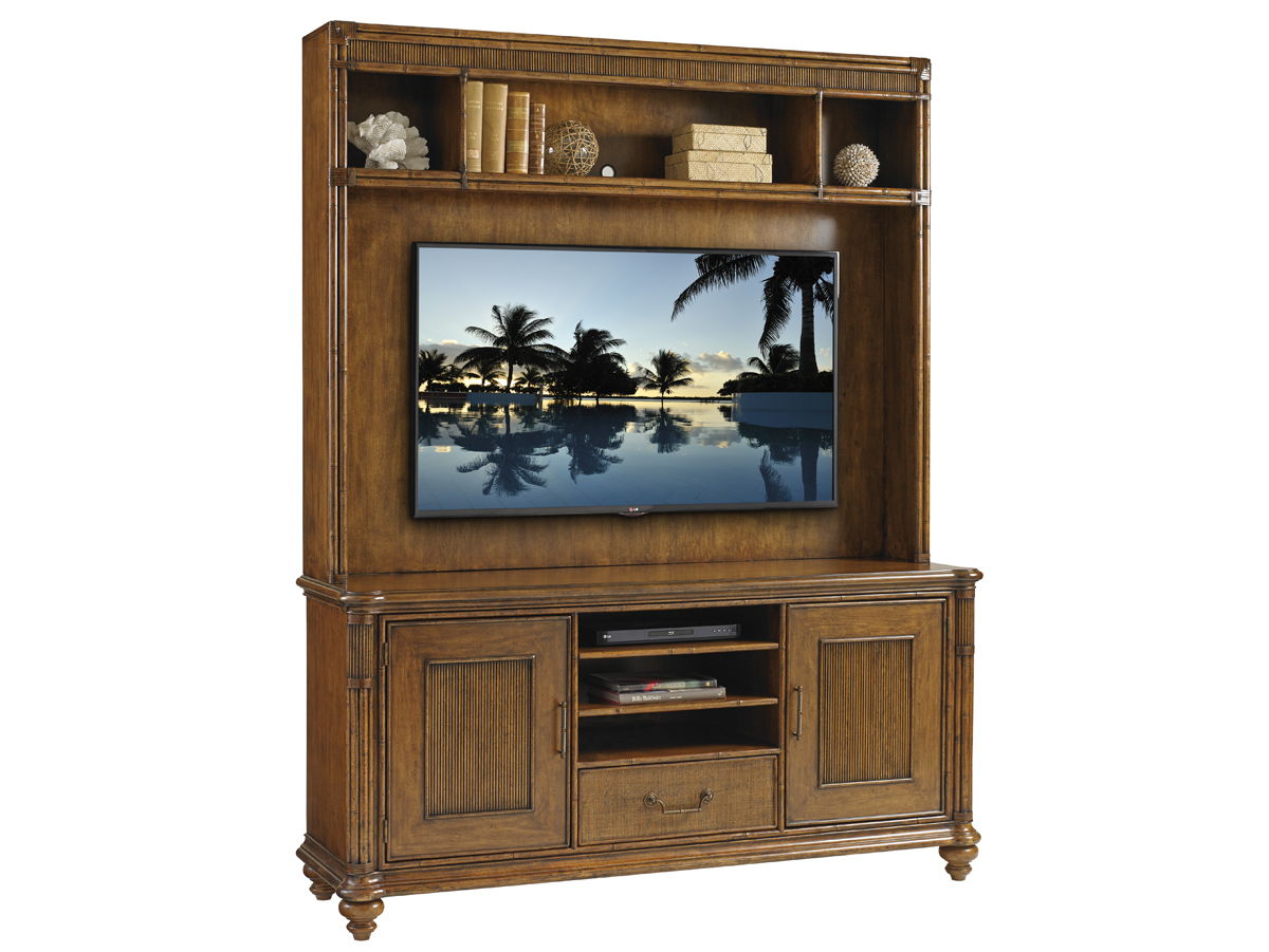 Bali Hai - Pelican Cay Media Console - Dark Brown