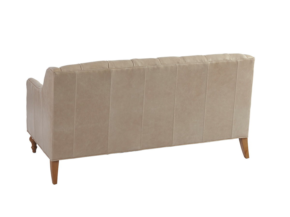 Barclay Butera Upholstery - Hyland Park Leather Settee - Beige