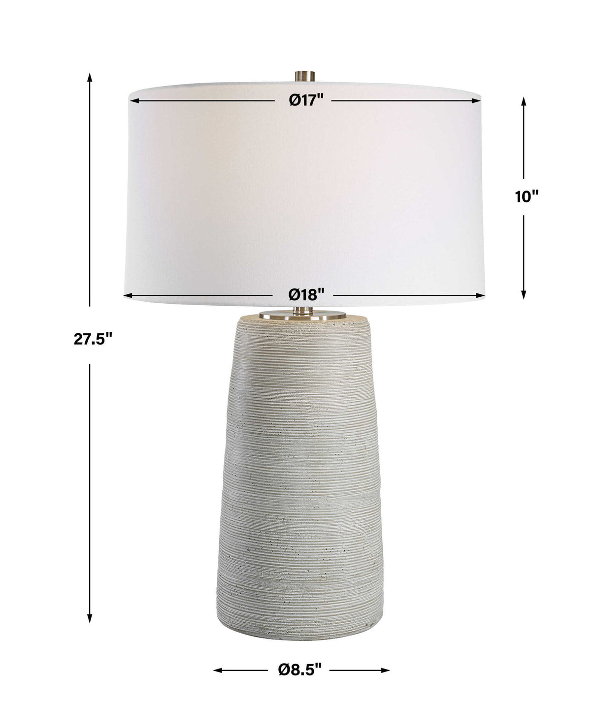 Mountainscape - Table Lamp - Silver