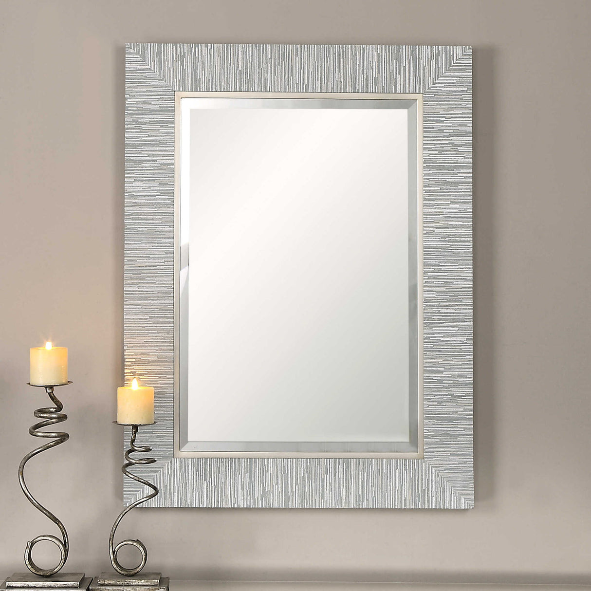 Belaya - Wood Mirror - Gray