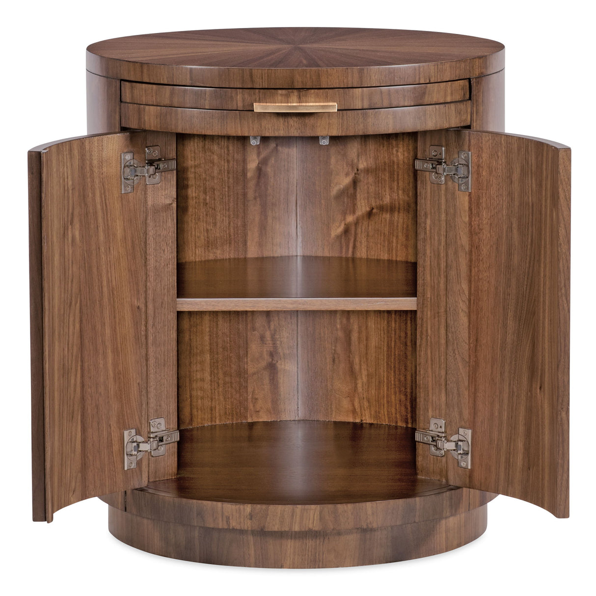 Eleana - Round Nightstand - Medium Wood