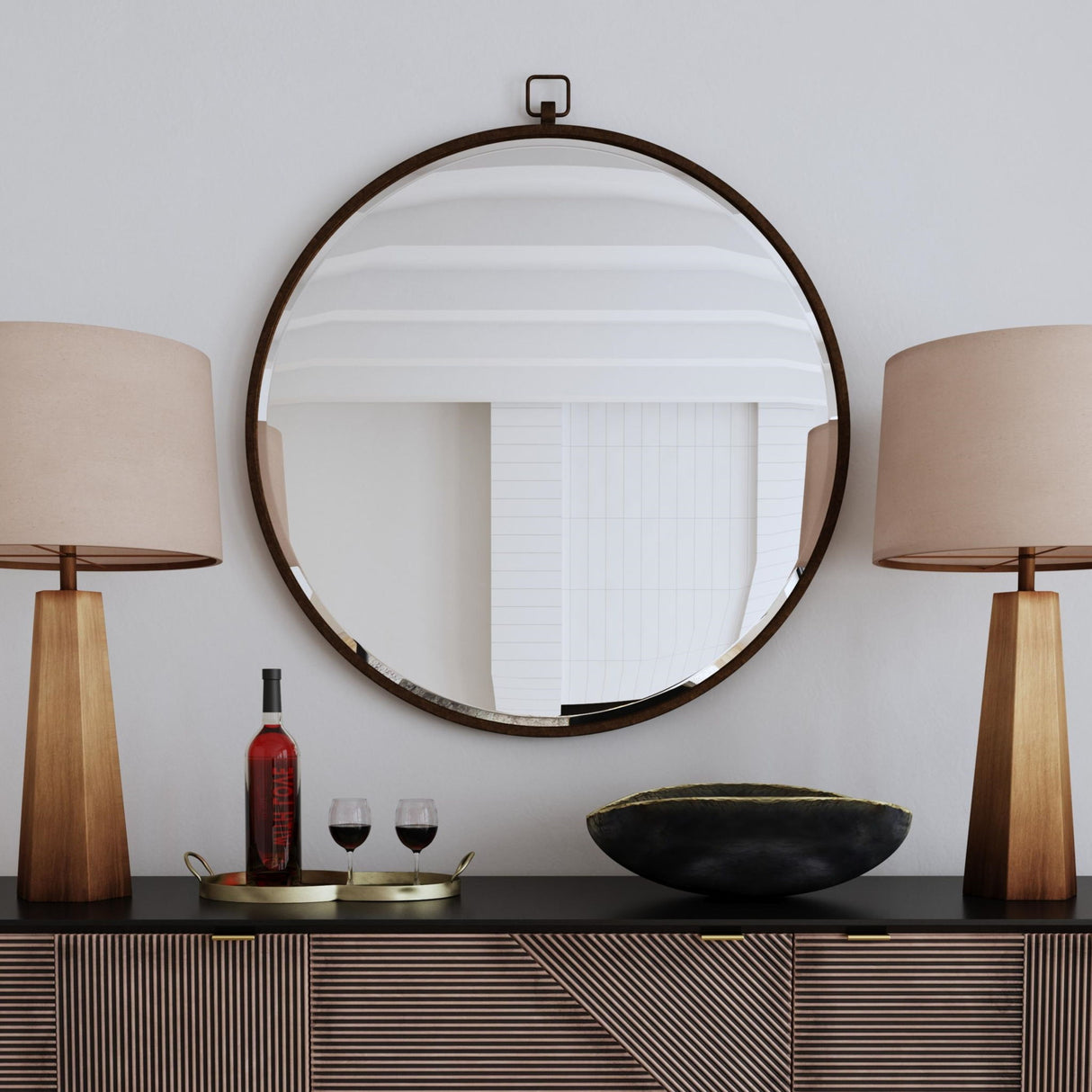 Quinn - Wall Mirror - Brown