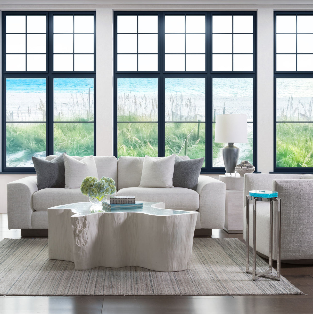 Signature Designs - Capitola Asymmetrical Cocktail Table - White