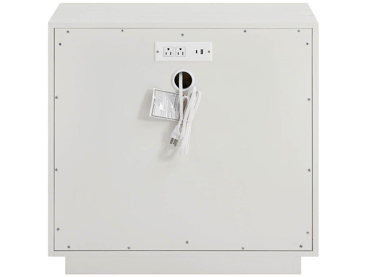 Oasis - Shoreline Storage Nightstand - White