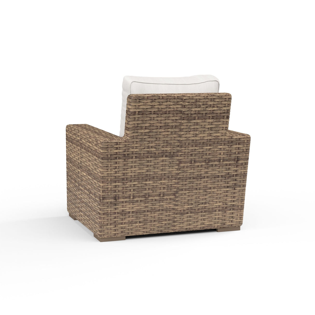 Havana - Club Chair, With Self Welt - Canvas Flax / Dark Brown