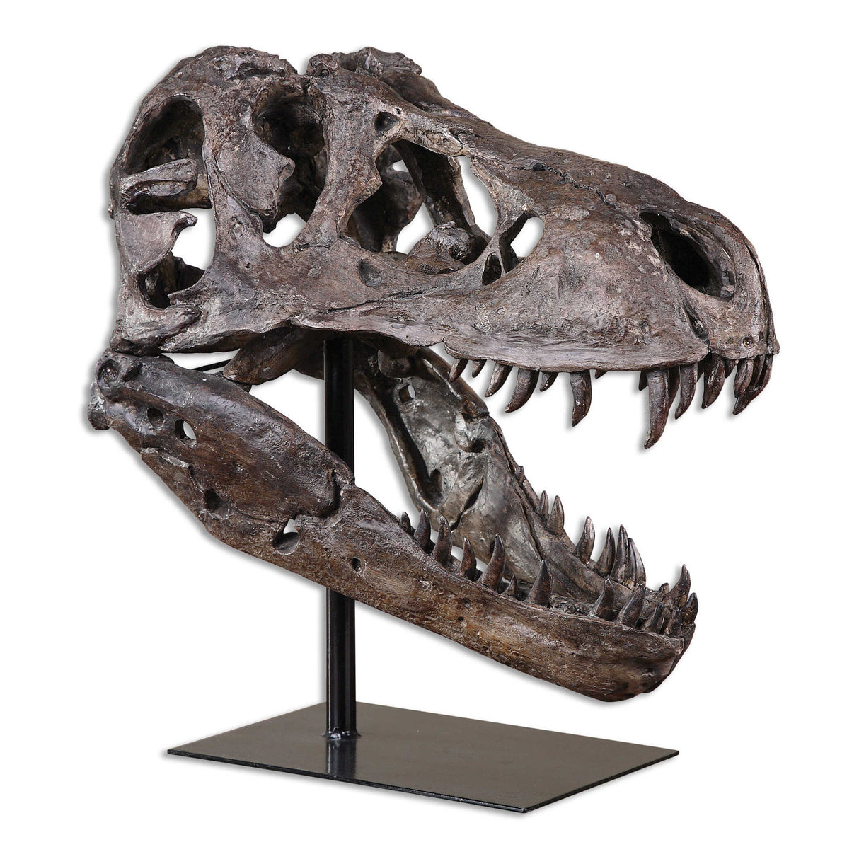 Tyrannosaurus - Sculpture - Brown, Dark
