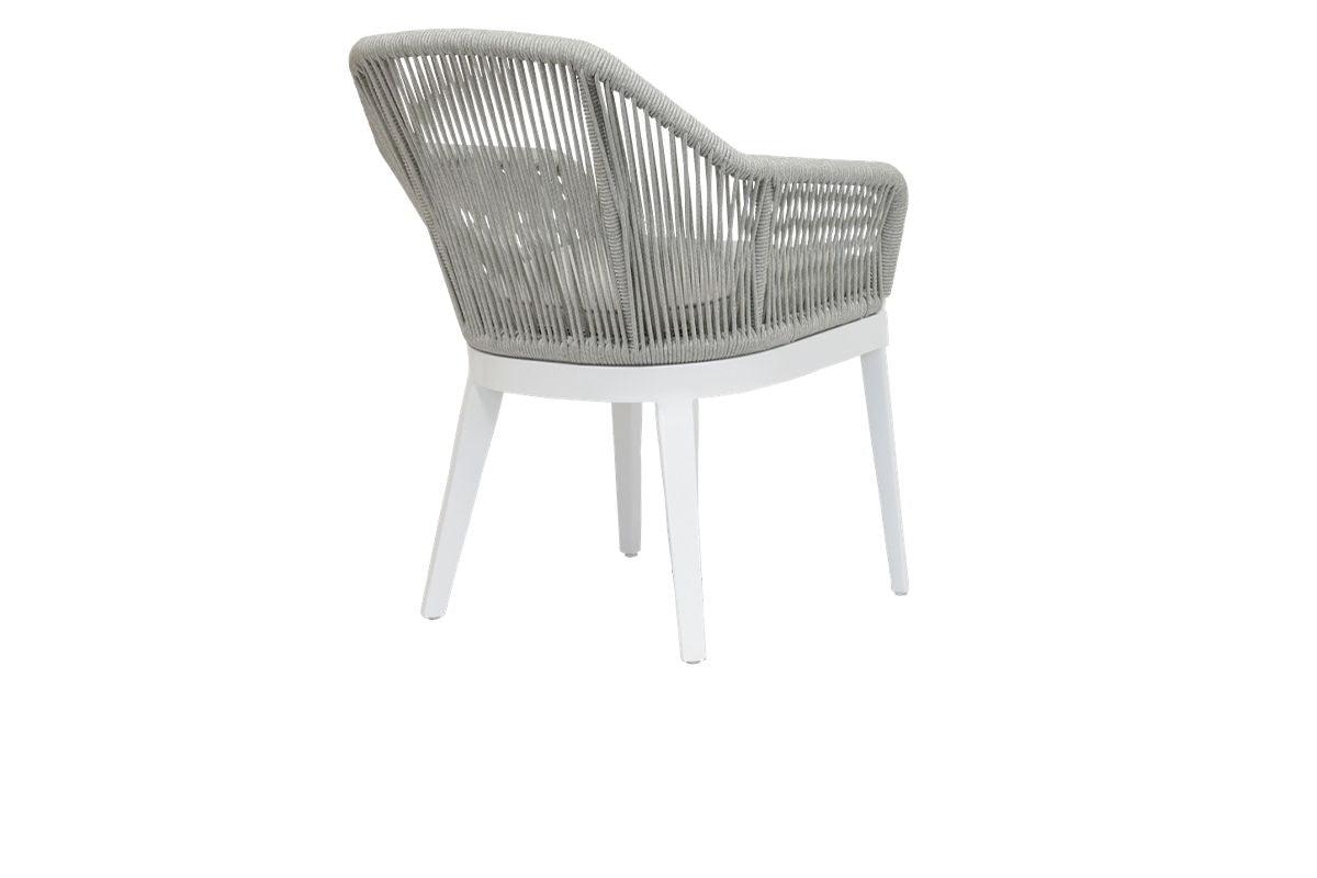 Miami - Dining Chair, With Self Welt - Echo Ash / Pearl Silver