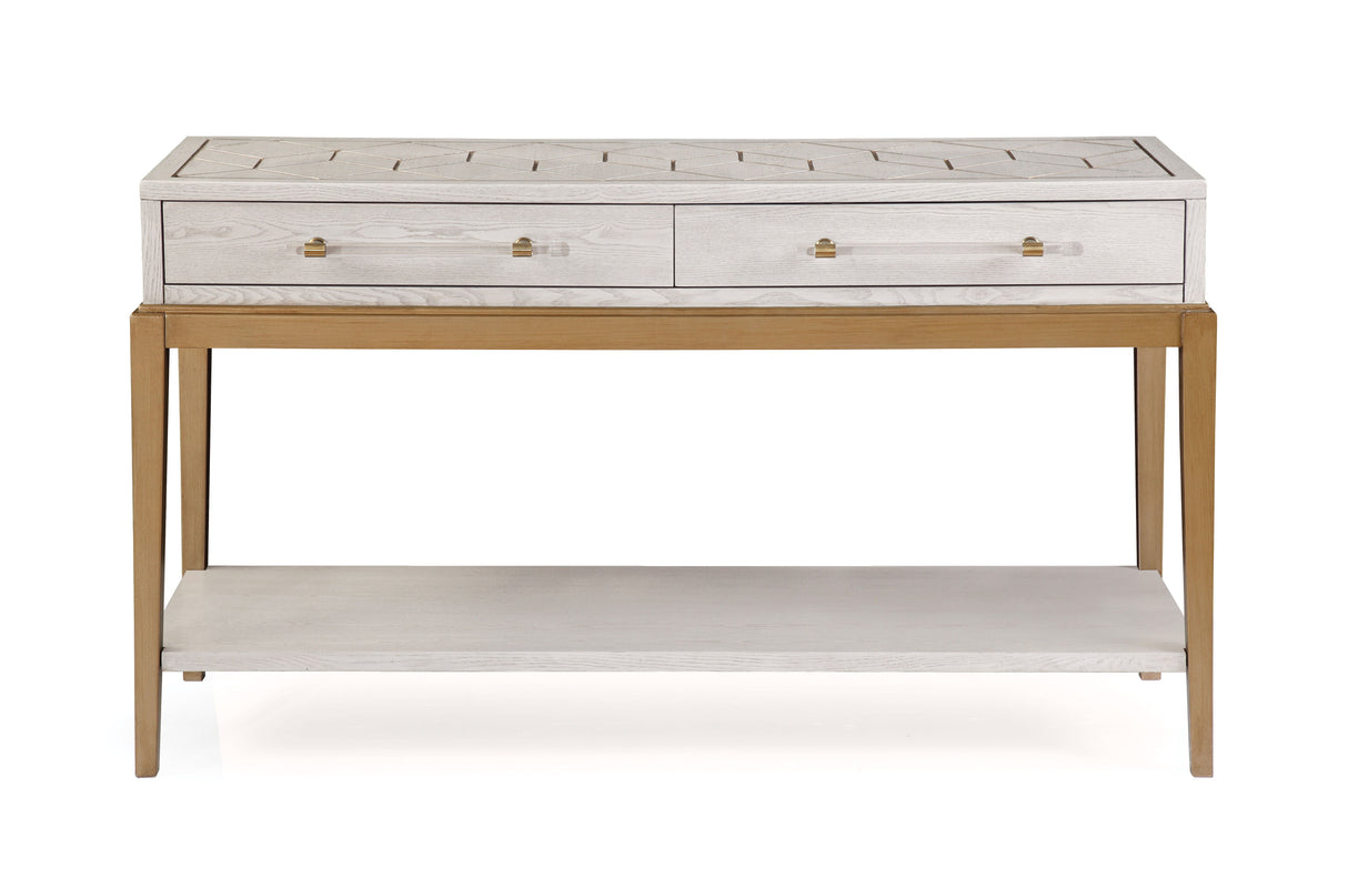Perrine - Console - White / Gold