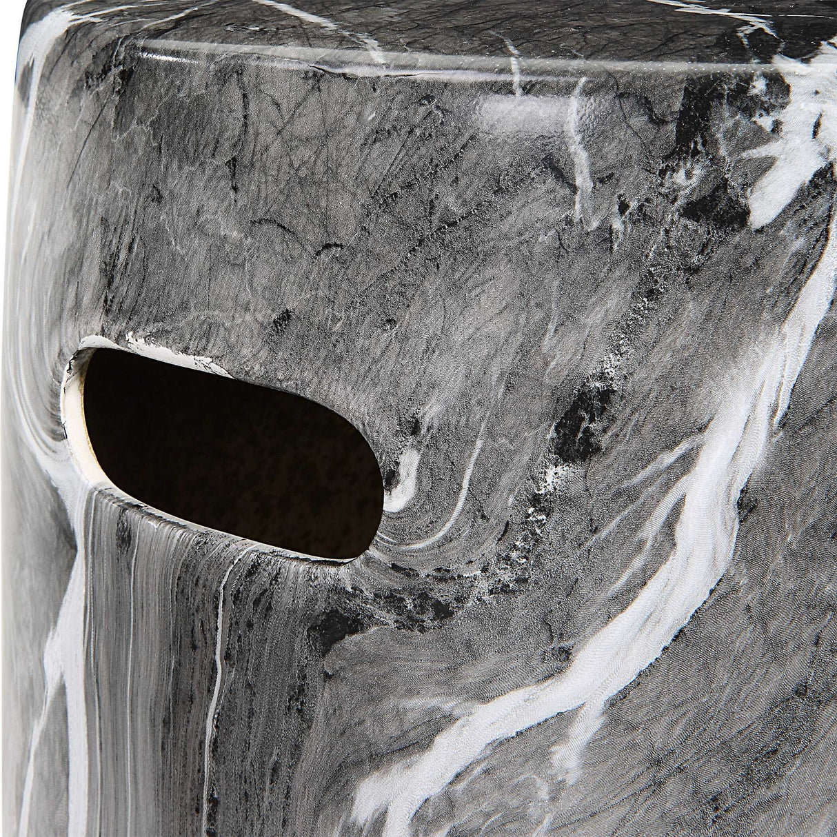 Marvel - Marbled Garden Stool