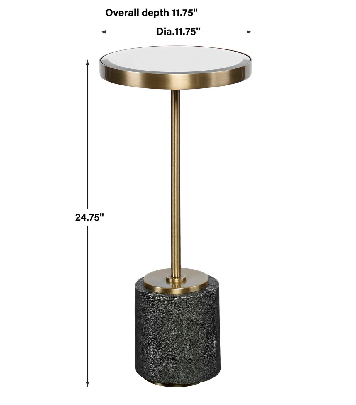 Laurier - Mirrored Accent Table - Gold